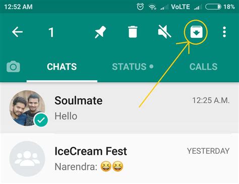 how to hide chat in yowhatsapp
